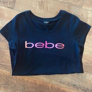 Bebe black t shirt